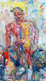 Naked, 2006, oil/linen, 70x36"
