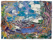 Chautauqua Belle, the First Ferry, 2006, oil/canvas, 20x24"