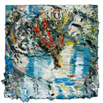 Dancing in Snow, 2009-2011, oil/panel, 15½x15½”