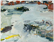 Swinging Boats, Cranberry Island, 2007, oil/linen, 20x24"