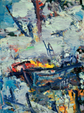 Dove in Mist, 2007, oil/panel, 16x12"