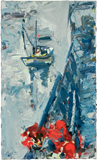 Joe's Fishing Boat, 2007, oil/canvas, 20x12"