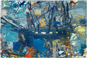 Maryland Dove, Deconstructed, 2007, oil/canvas, 16x40"