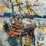 Maryland Dove, 2007, oil/canvas, 30x30"
