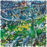 Skeleton of a Fishing Boat, 2008, oil/canvas, 30x30"