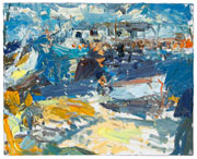 Sunset Over Cranberry Island #2, 2007, oil/canvas, 12x12"