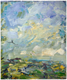 St. Francis Sky, 2006, oil/linen, 36x30"