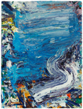 St. Mary's River #3, 2007, oil/panel, 16x12"