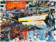 Tom's Fishing Stage #4, 2008, oil/canvas, 12x16"