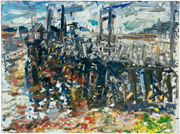 Town Dock, Cranberry Island, 2007, oil/linen, 20x24"